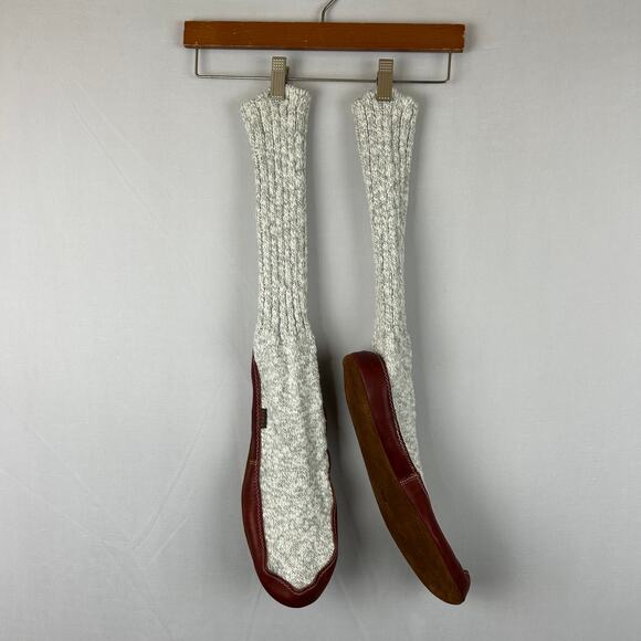 Acorn Men's Original Sock Gray Ragg Wool Cloud Cushion Slippers Size 12-13 - Picture 1 of 8